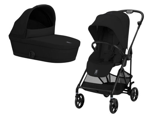 Immagine di Cybex duo Melio Carbon magic black 2025 - Consigliato da Nidodigrazia
