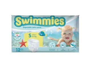 Immagine di Ontex pannolini per mare e piscina taglia S (4-9 kg) 12 pz - Pannolini