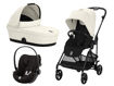 Immagine di Cybex trio Melio Carbon con Cloud G canvas white - Passeggini duo