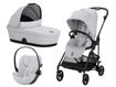 Immagine di Cybex trio Melio Carbon con Cloud G fog grey - Passeggini trio