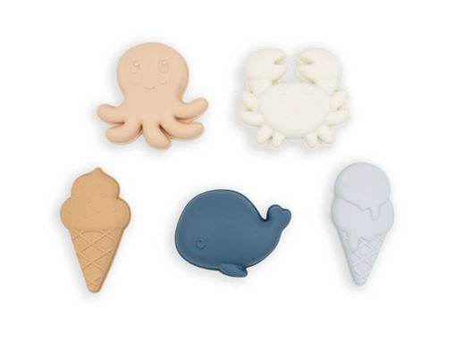 Immagine di Bamboom set formine in silicone 953 blu - Giochi educativi