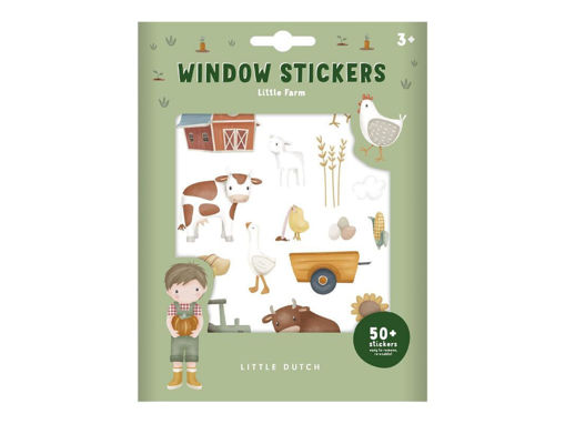 Immagine di Little Dutch sticker per finestra Little Farm - Giochi educativi