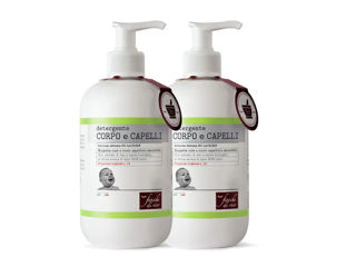 Immagine di Fiocchi di Riso detergente corpo e capelli 2 x 400 ml - Creme bambini