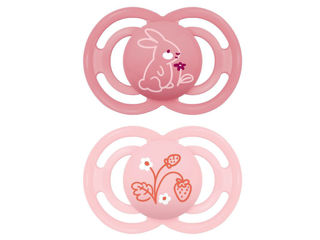 Immagine di MAM ciuccio Perfect silicone 16+ mesi 2 pz Circular PP rosa - Ciucci