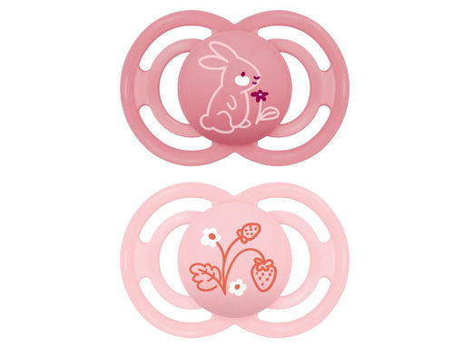 Immagine di MAM ciuccio Perfect silicone 16+ mesi 2 pz Circular PP rosa - Ciucci