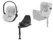 Immagine di Cybex Cloud T + Sirona T + Base T isofix | Bundle completo T-Line Plus platinum white - Seggiolini per neonati