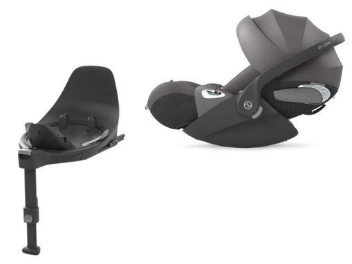 Immagine di Cybex Cloud T i-Size + Base T isofix | Bundle neonato 0-24 mesi Comfort mirage grey - Seggiolini per neonati