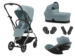 Immagine di Cybex trio Eezy S Twist+2 con Cloud G stormy blue - Passeggini trio