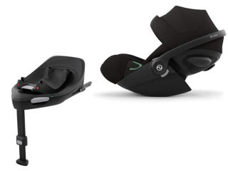 Immagine di Cybex Cloud G i-Size + Base G isofix | Bundle neonato 0-24 mesi Comfort magic black - Seggiolini per neonati