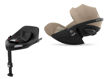 Immagine di Cybex Cloud G i-Size + Base G isofix | Bundle neonato 0-24 mesi Plus almond beige - Seggiolini per neonati