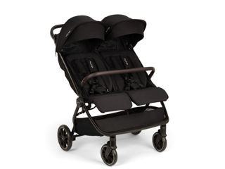 Immagine di Nuna passeggino Trvl Dubl caviar - Passeggini gemellari