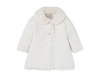 Immagine di Paz Rodriguez cappotto bambina maglia cream 009-112843 tg 6 mesi - Capi spalla