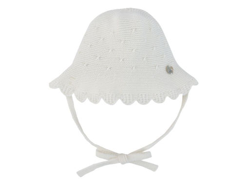 Immagine di Paz Rodriguez cappellino in maglia cream 040-112894 tg 12 mesi - Cappelli