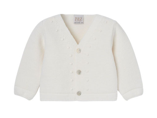 Immagine di Paz Rodriguez cardigan in lana Esencial cream 001-111852 tg 6 mesi - Maglie