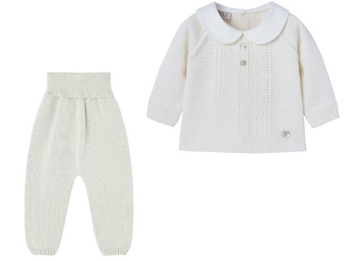 Immagine di Paz Rodriguez completo in lana cream 003-112896 + 016-111986 tg 6 mesi - Vestiti