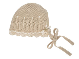Immagine di Paz Rodriguez cuffietta Alegria light brown/chalk pink 011-123092 tg 9 mesi - Cappelli