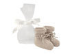 Immagine di Paz Rodriguez scarpine neonato in maglia Esencial light brown 018-12710 tg 3 mesi