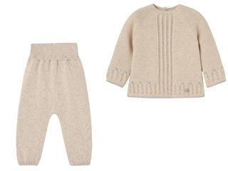 Immagine di Paz Rodríguez completo neonato Alegria light brown/chalk blue 003-123089 + 016-121986 tg 6 mesi - Vestiti