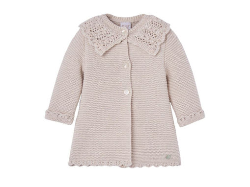 Immagine di Paz Rodríguez cappottino neonato Alegria Light Brown 009-123100 tg 6 mesi - Capi spalla