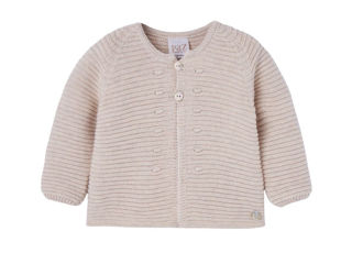 Immagine di Paz Rodríguez cardigan neonato Esencial light brown 001-120973 tg 12 mesi - Maglie