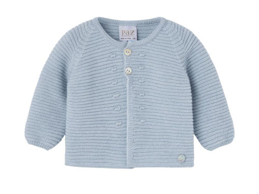 Immagine di Paz Rodríguez cardigan neonato Esencial chalk blue 001-41240 tg 6 mesi - Maglie