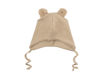 Immagine di Wooly Organic cappellino con orecchie Teddy in cotone biologico GOT 48-50 cm savannah DR-64-48-143 - Cappelli