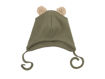 Immagine di Wooly Organic cappellino con orecchie Teddy in cotone biologico GOT 48-50 cm tea leaf/savannah DR-64-48-142/143 - Cappelli