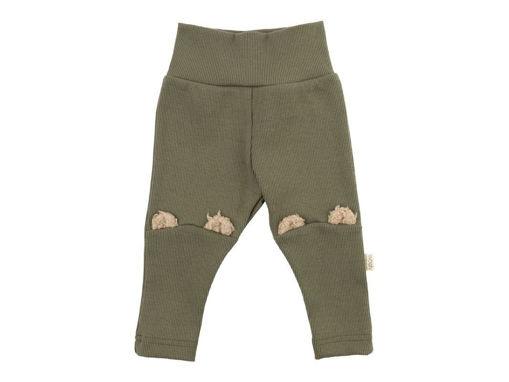 Immagine di Wooly Organic leggings con orecchie di peluche 62/68 cm leaf tea DR-94-62-142/143 - Pantaloni