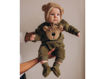 Immagine di Wooly Organic maglione ricamato in cotone biologico GOTS 62/68 cm leaf tea/savannah V-187-62-142/143