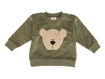 Immagine di Wooly Organic maglione ricamato in cotone biologico GOTS 74/80 cm leaf tea/savannah V-187-74-142/143 - Maglie