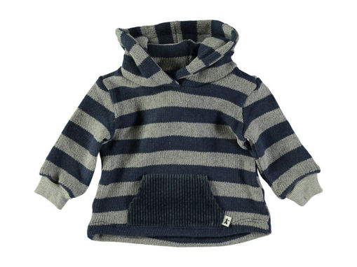 Immagine di Petit Indi felpa con cappuccio Twilight Collection blu/grigio BK.82.21 18 mesi - Maglie