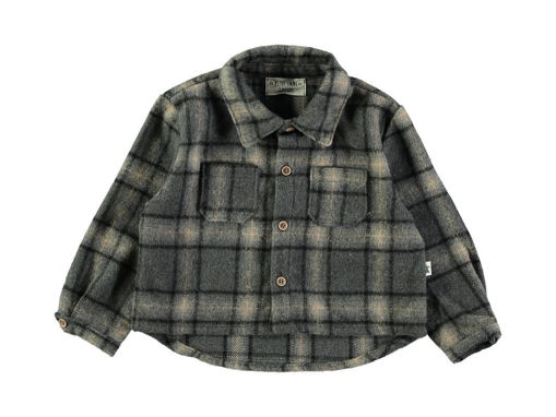 Immagine di Petit Indi camicia in flanella Smart Collection grigio BK.86.43 18 mesi - Maglie