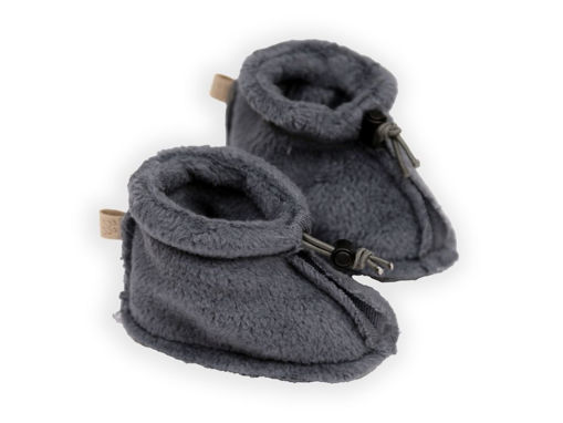 Immagine di Bamboom babbucce con chiusura a cordino in bambù midnight blu 1040-243 - Calzine per neonato