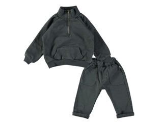 Immagine di Petit Indi completo 2 pz Type Collection antracite 24 mesi - Vestiti per Bambini e Neonati