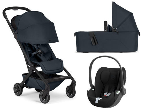 Immagine di Joolz trio Aer2 dark navy blue + Cybex Cloud T i-Size comfort sepia black - Passeggini trio