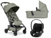 Immagine di Joolz trio Aer2 sage green + Cybex Cloud T i-Size comfort sepia black - Passeggini trio