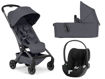 Immagine di Joolz trio Aer2 stone grey + Cybex Cloud T i-Size comfort sepia black - Passeggini trio