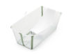 Immagine di Stokke vaschetta pieghevole Flexi Bath con supporto Newborn trasparente-verde - Vaschette