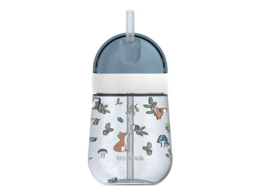 Immagine di Little Dutch prima borraccia con cannuccia 300 ml forest friends 108014065408 - Tazze e bicchieri