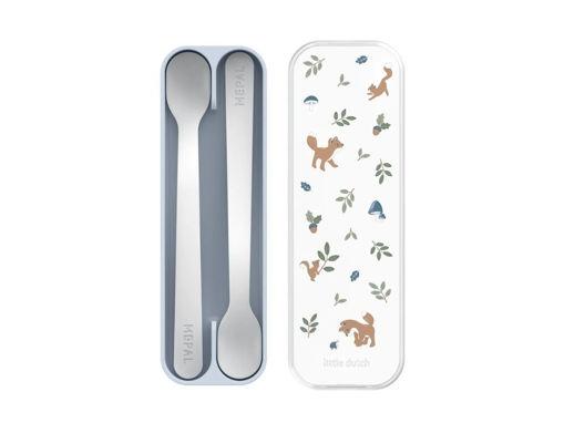 Immagine di Little Dutch set cucchiai 2 pezzi forest friends 108032065408 - Piatti e posate