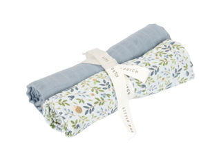 Immagine di Little Dutch swaddle 70x70 cm forest adventure-denim blue - Corredino nanna