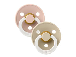 Immagine di Bibs 2 ciucci Colour Glow 0-6 mesi blush-vanilla - Ciucci