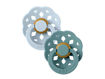 Immagine di Bibs 2 ciucci in caucciù Boheme 0-6 mesi baby blue-island sea - Ciucci
