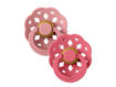 Immagine di Bibs 2 ciucci in caucciù Boheme 0-6 mesi dusty pink-coral - Ciucci