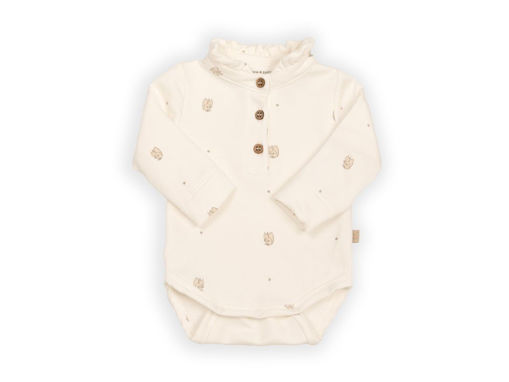 Immagine di Bamboom body a polo con colletto volant print squirrel 1021-344 tg 3 mesi - Body neonato