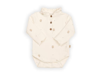 Immagine di Bamboom body a polo con colletto volant print squirrel 1021-344 tg 9-12 mesi - Body neonato