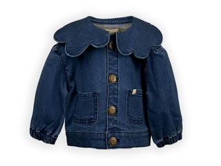 Immagine di Bamboom giacca con colletto a fiore blu 1022-07 tg 6 mesi - Capi spalla