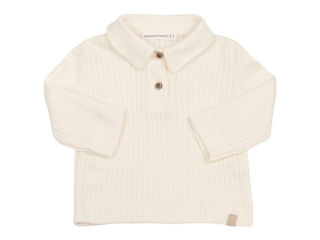 Immagine di Bamboom Polo maniche lunghe warm white 1046-345 tg 9-12 mesi - Maglie
