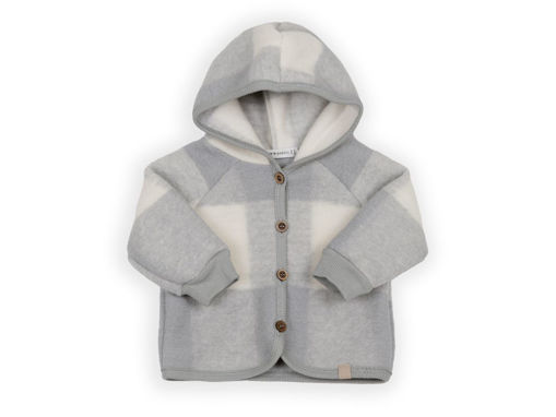 Immagine di Bamboom felpa lana cotta con cappuccio moss grey 1038-351 tg 9-12 mesi - Capi spalla