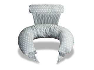 Immagine di Koala Babycare cuscino gravidanza e allattamento Hugs Plus star grey white - Cuscini allattamento